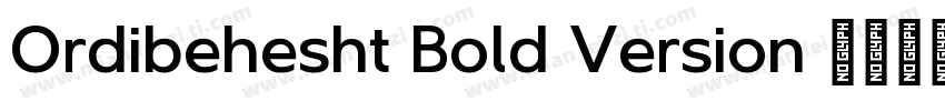 Ordibehesht Bold Version 1001 Apr字体转换